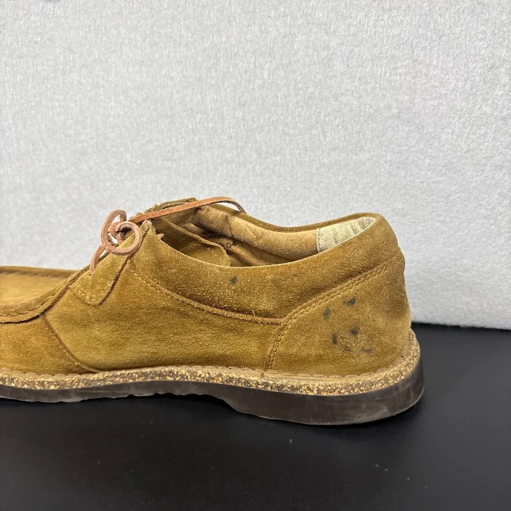 Birkenstock Utti Lace Up Suede Moccasin Shoes Brown Mens 43/10-10.5 No Insoles